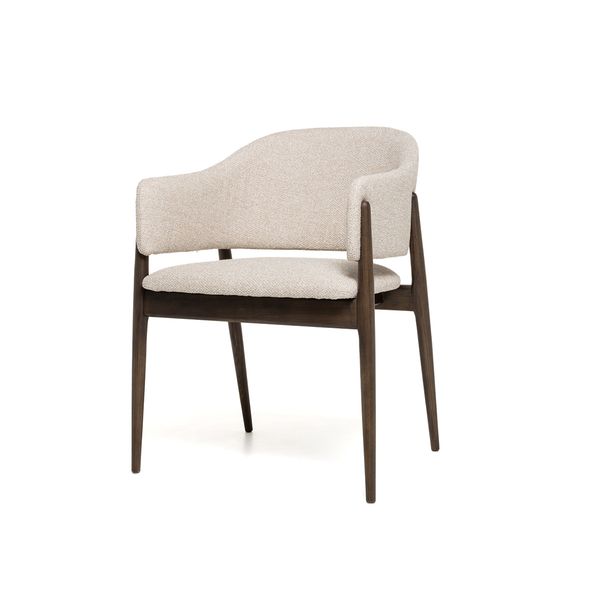 Hovedbilde Linde spisestol (Sunset beige melert) røkt eik ben