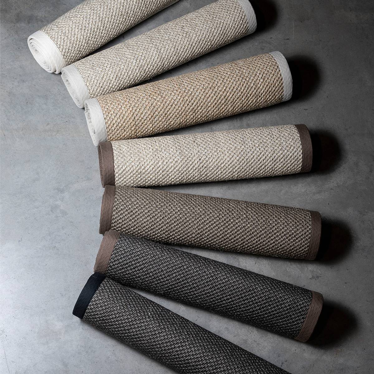 Sisal teppe (80x200 - Sand/beige kant)
