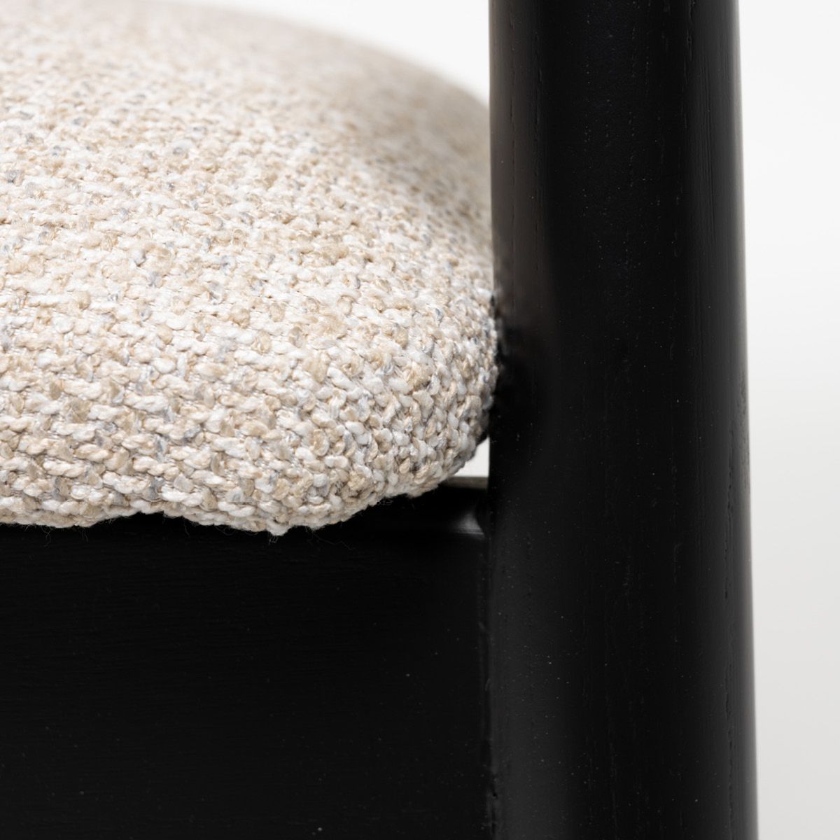 Linde spisestol (Sunset beige melert) sort eik ben