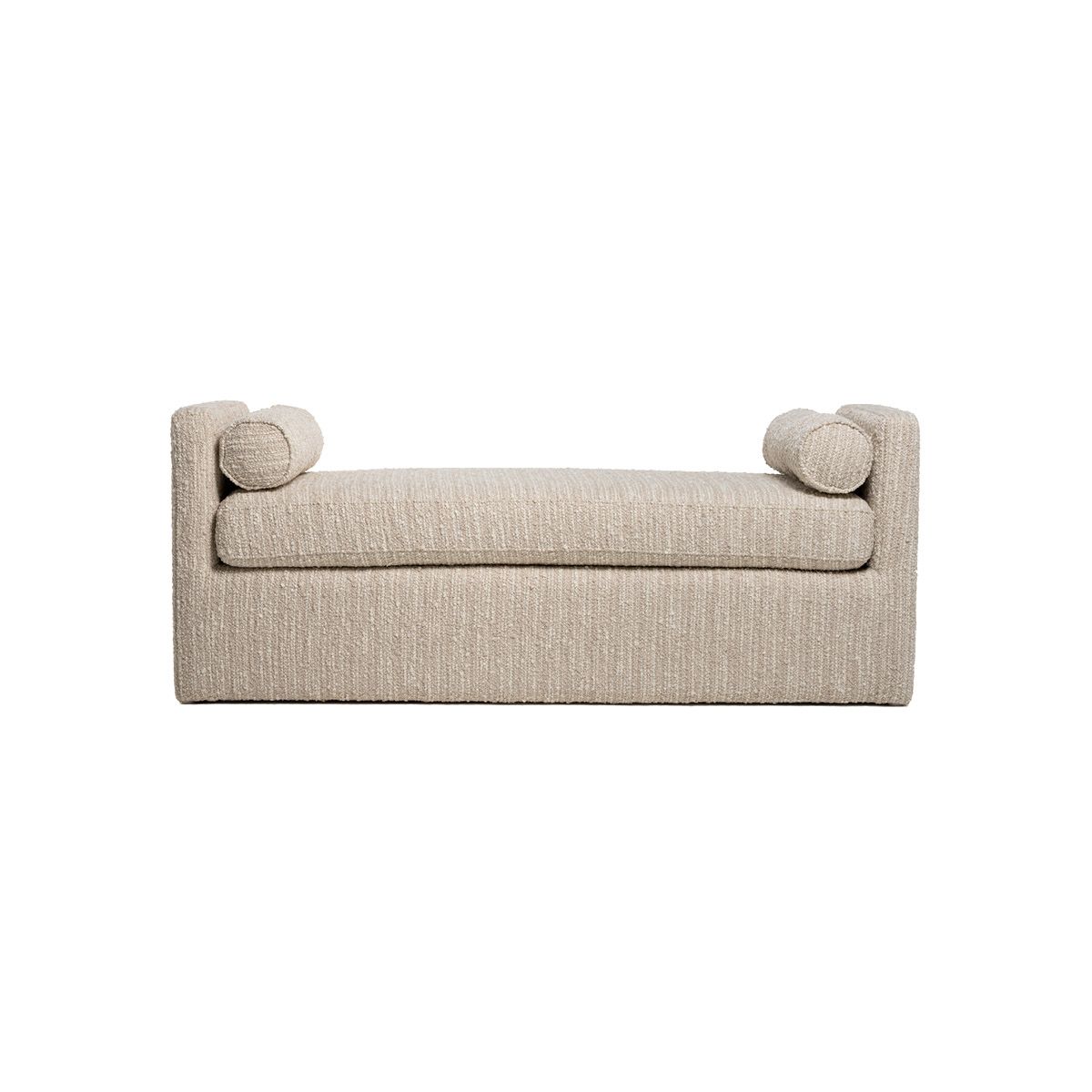 Marlow sittebenk (150x55x60) grovvevd krem/beige melert 