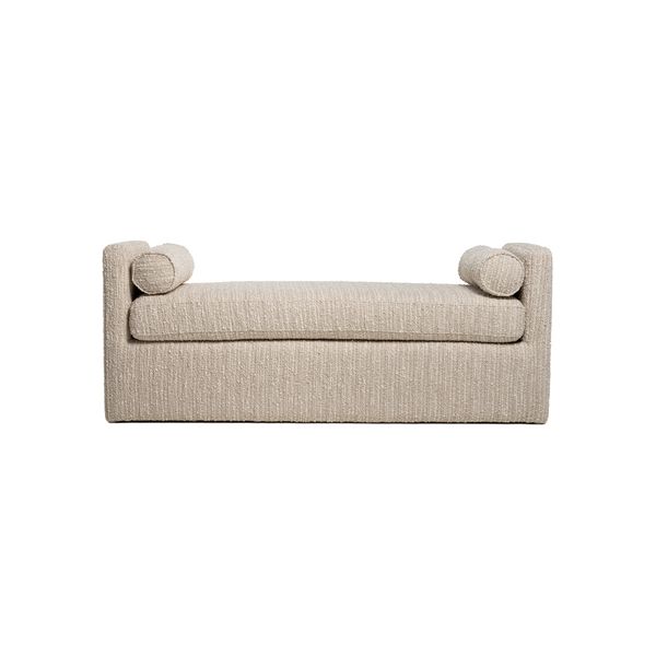 Hovedbilde Marlow sittebenk (150x55x60) grovvevd krem/beige melert 
