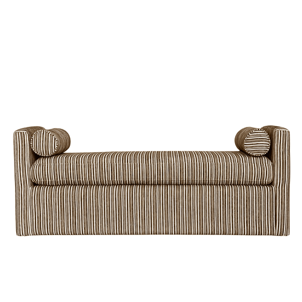 Hovedbilde Marlow sittebenk (150x55x60) Guitar krem/brun stripet