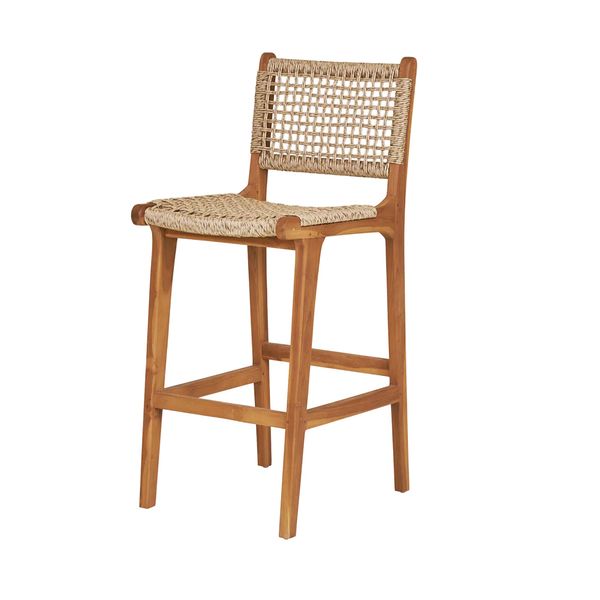 Hovedbilde Derby barstol (teak/polyrattan natur)