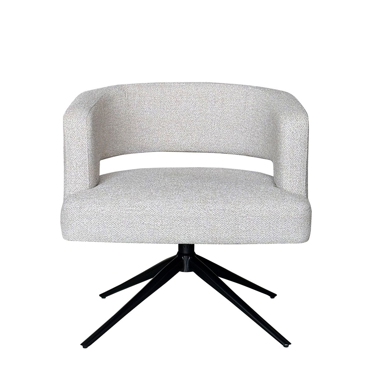 Marcel lenestol med sving (Sunset beige melert)