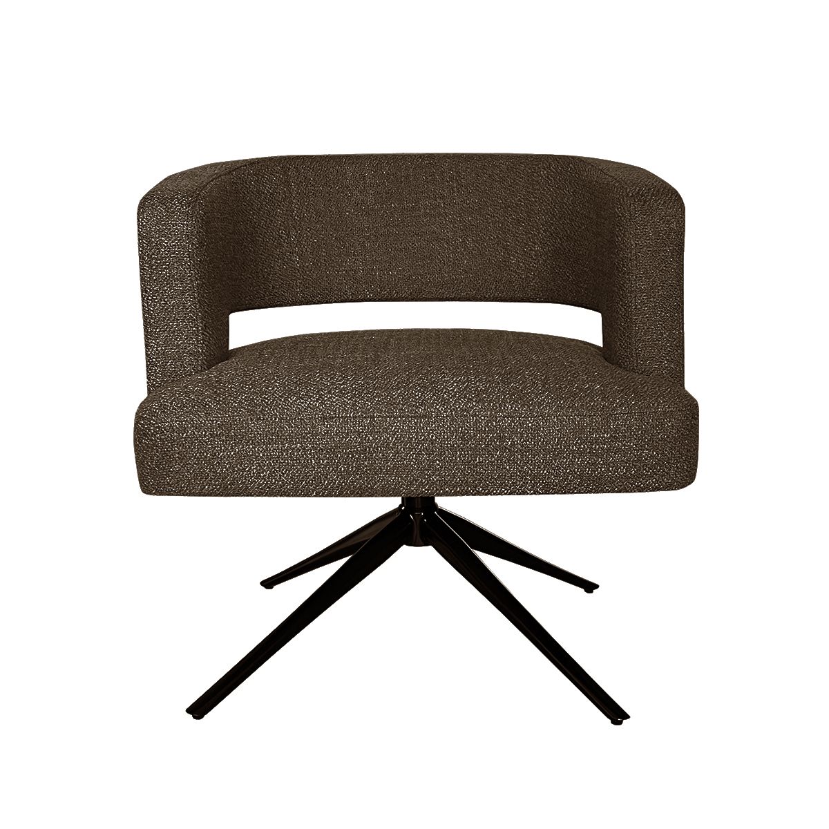 Marcel lenestol med sving (Fab brun)