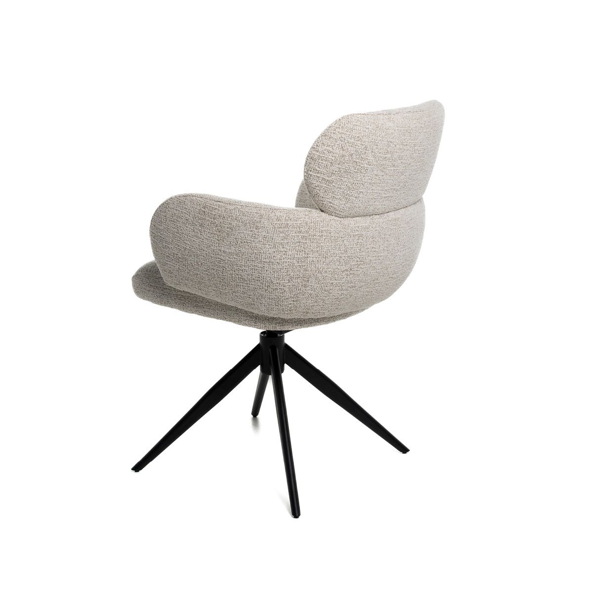 Matteo spisestol med sving og vipp (Present lys beige melert)