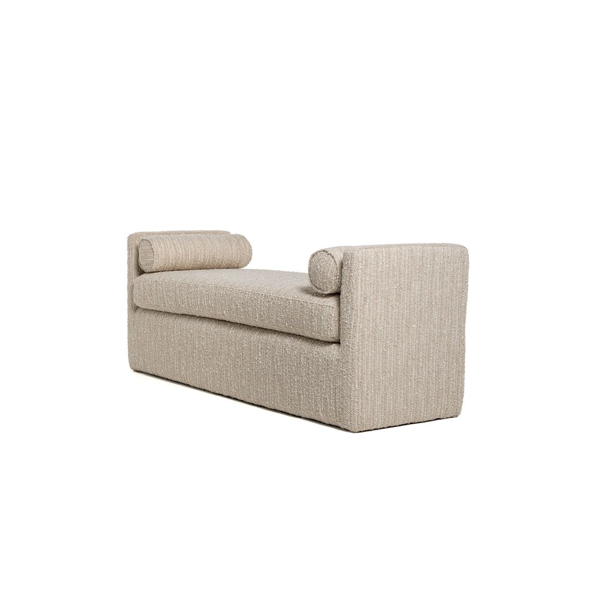 Marlow sittebenk (150x55x60) grovvevd krem/beige melert 