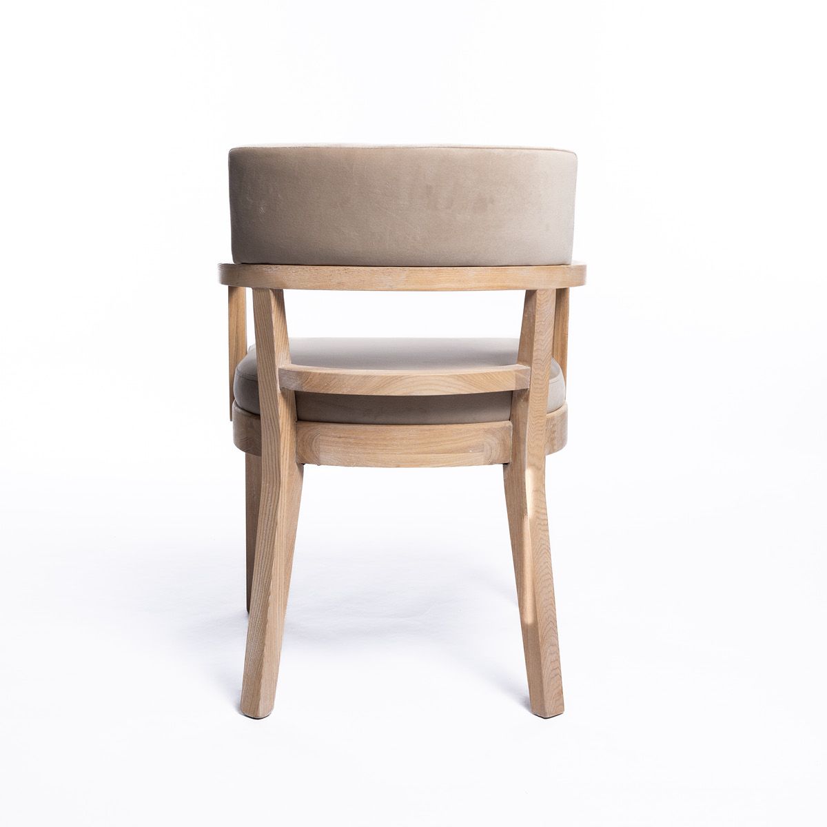 Cloud spisestol (Rush beige velour) lys eik ben