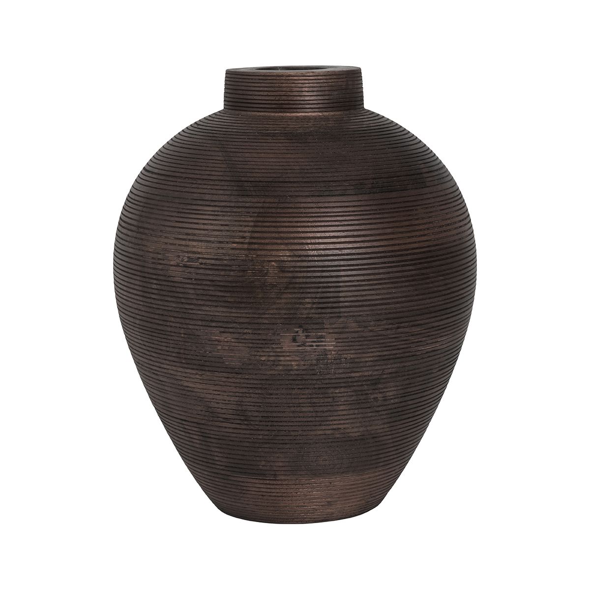Halvor Bakke Lesotho krukke mangotre (25x35) brun med riller
