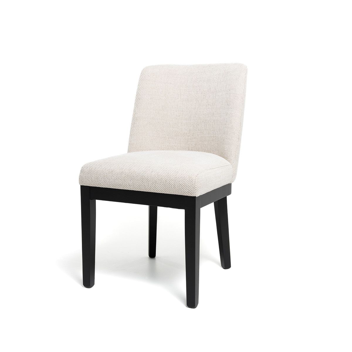 Hedda spisestol (Silent lys sand) Sort eike ramme og ben
