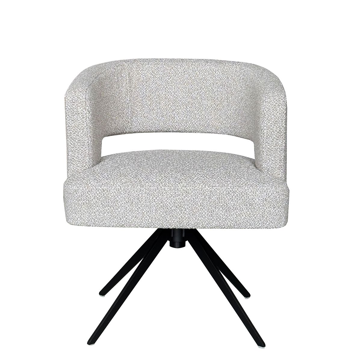 Marcel spisestol med sving (Boucle sand melert)