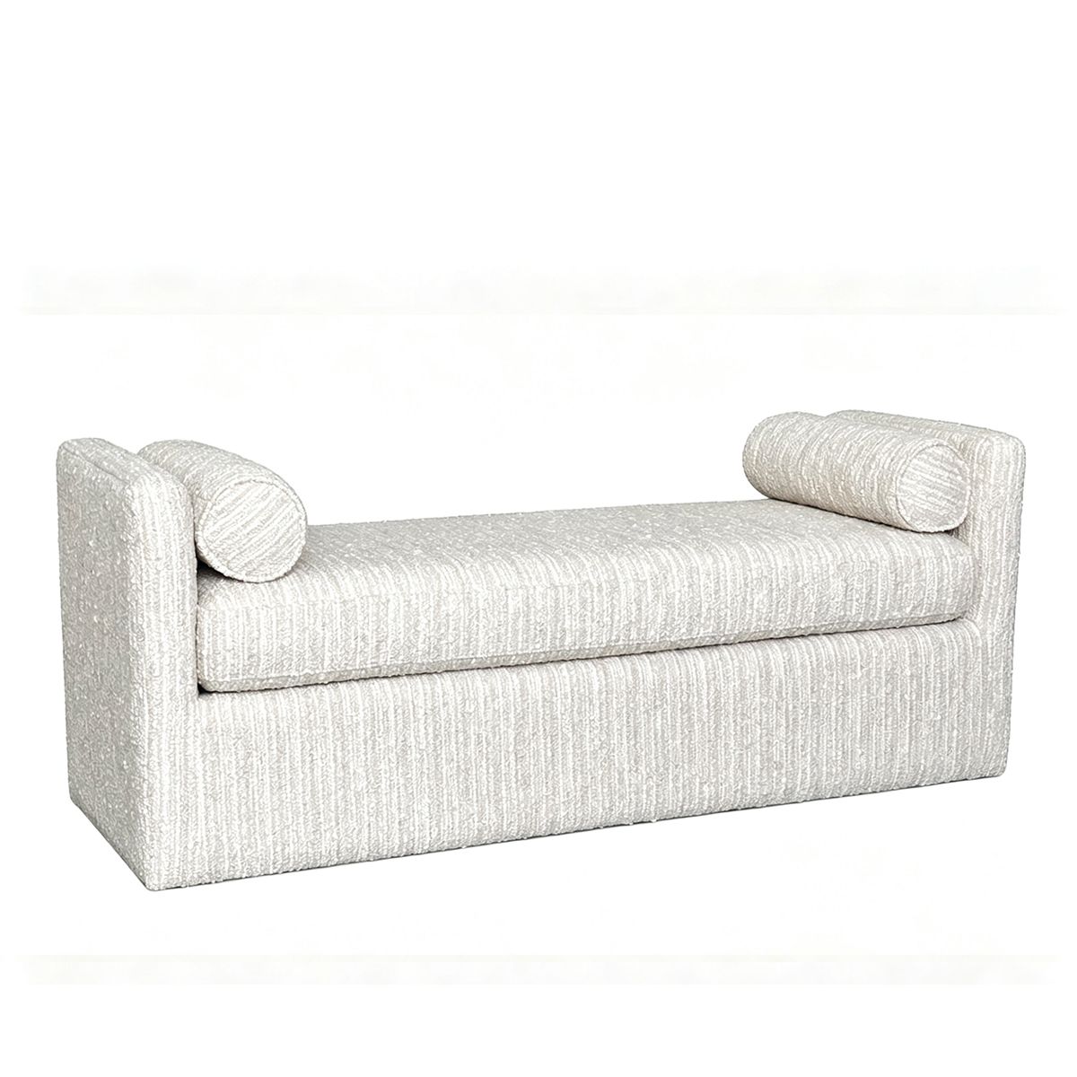 Marlow sittebenk (150x55x60) grovvevd krem/beige melert 