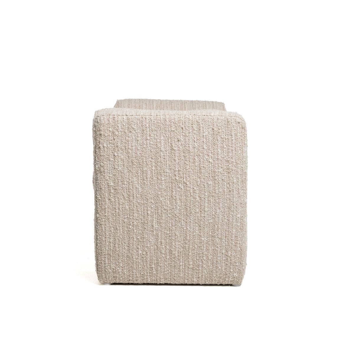 Marlow sittebenk (120x55x60) grovvevd krem/beige melert 