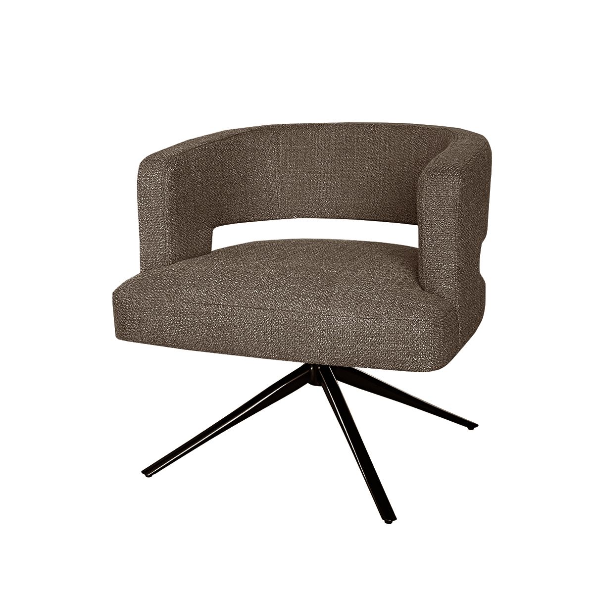 Marcel lenestol med sving (Fab brun)