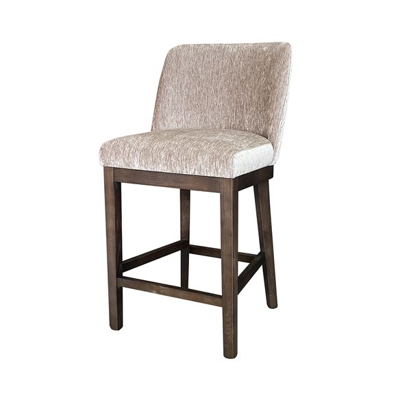 Hovedbilde Hedda barstol (Boston lys brun) røkt eik ramme og ben