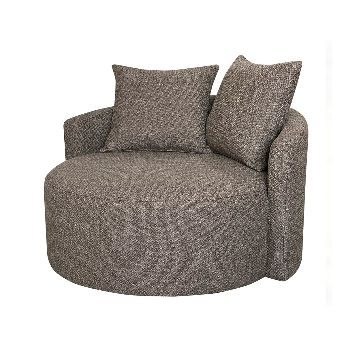Noemi lenestol med sving (111x108x88) Fab brun